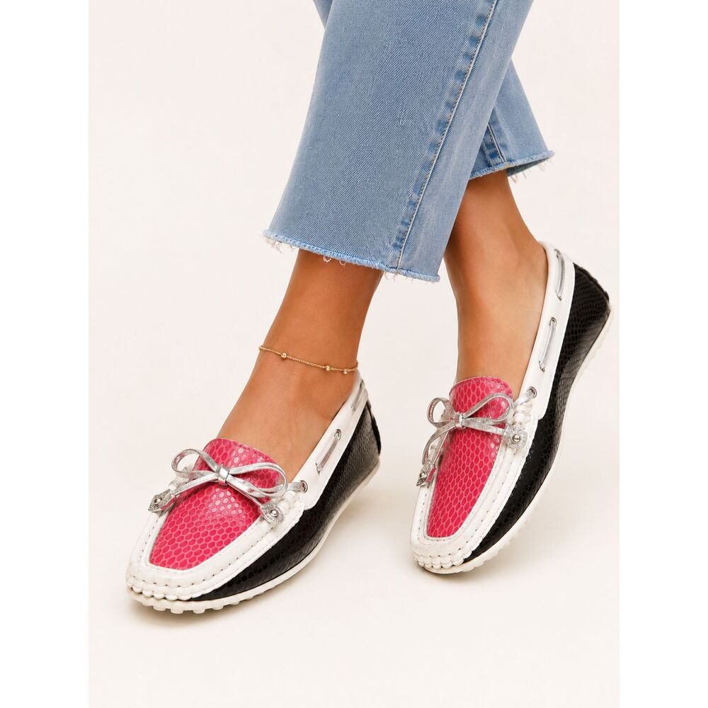 Marc Joseph NY Cypress Hill Moccasins Size 6 Pink Patent Leather Driving Loafers